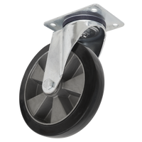 Heavy Duty Rubber Swivel Castor Wheel 125mm - Trade