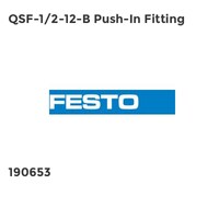 QSF-1/2-12-B Push-In Fitting