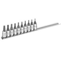 1/4in Drive TORX Socket Set, 10 Piece BRIE030703B