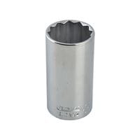 Bi-Hexagon Deep Socket 1/2in Drive 14mm BRIE117280B