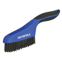 Scratch Brush Soft Grip 4 x 16 Row Steel FAISB164S