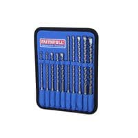 SDS Plus Drill Bit Set, 10 Piece FAISDSSET10