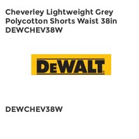 Cheverley Lightweight Grey Polycotton Shorts Waist 38in DEWCHEV38W