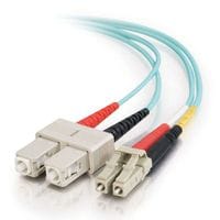 C2g Sc-Sc 10gb 50/125 Om3 Duplex Multimode Pvc Fiber Optic Cable (Lszh) - Network Cable - Sc Multi-Mode (M) To Sc Multi-Mode (M) - 2 M - Fibre Optic - Duplex - 50 / 125 Micron - Om3 - Halogen-Free - Aqua