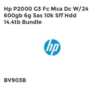 Hp P2000 G3 Fc Msa Dc W/24 600gb 6g Sas 10k Sff Hdd 14.4tb Bundle