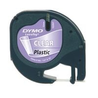 Letratag Tape 12Mm Plastic Transparent