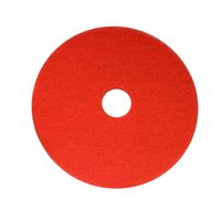 Maxima Polyester Floor Pads for Rotary Floor Polisher Red 17 Inch (Pack 5) 0701001