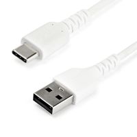 2m White USB 2.0 to USB C Cable 60W