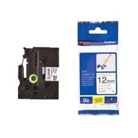 Brother Black on White TZe Labelling Tape 12mm x 8m TZe-FX231