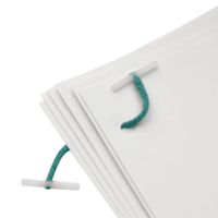 Plastic Treasury Tag 152mm, Pack of 100 - KF04575