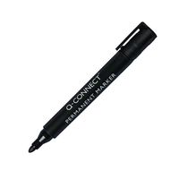 Permanent Marker Pen Bullet Tip Black (Pack of 10) - KF26045