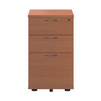 Tall Under Desk Pedestal 3 Drawer Beech - KF90261