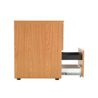 Desk High Pedestal 3 Drawer 600mm Depth Nova Oak - KF74466