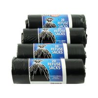 Refuse Sack 92L Black, Pack of 80 0446