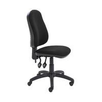 Calypso Operator Chair 640X640X985-1175mm 2 Lever Upholstered Black - KF90958