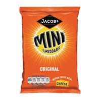 Jacob's Mini Cheddars Big Bag Original 50g (Pack of 30) 36564