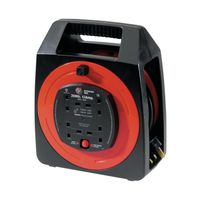 Extension Cable Semi-Enclosed Reel 20 Metre 13Amp 4-Socket 377109