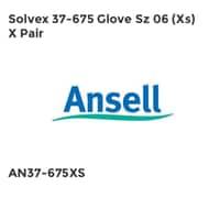 ANSELL SOLVEX 37-675 GLOVE SZ 06 (XS)