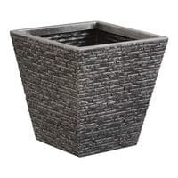 Slate Pewter 32cm Short Tapered Planter {GN688}