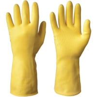 87-063 Alpha-Tec Yellow Latex Gloves Size 9