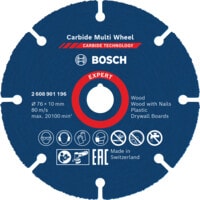 2608901196 Expert Carbide Multi Wheel Cutting Disc 76X1X10MM