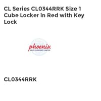 CL Series CL0344RRK Size 1 Cube Locker in Red with Key Lock