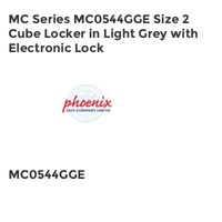 MC Series MC0544GGE Size 2 Cube Locker in Light Grey with Electronic Lock
