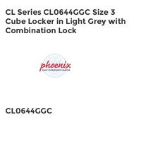 CL Series CL0644GGC Size 3 Cube Locker in Light Grey with Combination Lock