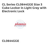 CL Series CL0644GGE Size 3 Cube Locker in Light Grey with Electronic Lock