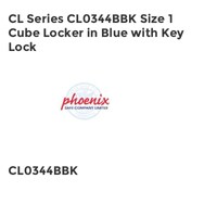 CL Series CL0344BBK Size 1 Cube Locker in Blue with Key Lock