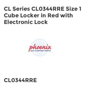 CL Series CL0344RRE Size 1 Cube Locker in Red with Electronic Lock