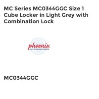 MC Series MC0344GGC Size 1 Cube Locker in Light Grey with Combination Lock