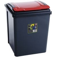 Wham Recycle It Red Bin & Lid 50L