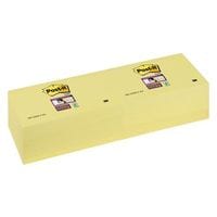 Super Sticky Removable Notes Pad 90 Sheets 76x127mm Canary Yellow Ref 655-12SSCY-EU [Pack 12]
