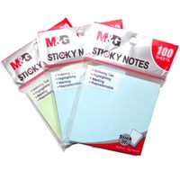 Sticky Notes (Rainbow) 76x76 Pack of 100 Sheets, Pack of 20