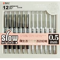 Mechanical Pencil - Metallic Ribbed Body, Pack of 12