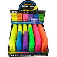 Highlighter, Carton of 24 X Retail Display Box of 48 Mixed Colurs