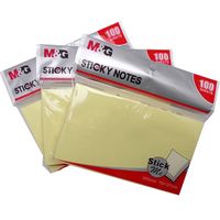 Sticky Notes 75x125mm Pack of 100 Sheets, Pack of 20