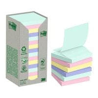 Post it Recycled Z Notes Nature Collection 76x76mm 100 Sheets (Pack of 16) 7100259446