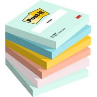 Post it Beachside Colours 76x76mm 100 Sheets (Pack of 6) 7100259201
