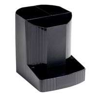 ECOBlack Mini-Octo Recycled Pen Pot 3 Compartments Black