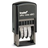 4810 Self Inking Budget Mini Date Stamp Black Ink