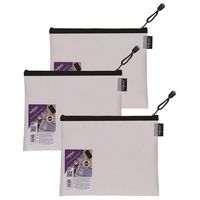 Mesh Zippa Bag EVA A5 300 Micron Black (Pack 3)