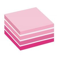Note Cube 76x76mm 450 Sheets Pastel Pink 2028P