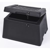 Mini Grit Bin Lockable Tough Medium Density UV Stabilised Polythene 25kg 0904117