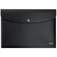 Recycled Document Wallet A4 Black (Pack of 10) 46780095