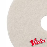 20" White Polishing Floor Pads, Box of 5