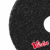 15" Black Stripping Floor Pads, Box of 5