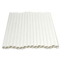 Jumbo Paper Straws 10mm Bore 210mm White 250 Straws