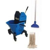 Kentucky 20L Bucket & Mop Set Blue 12oz Set